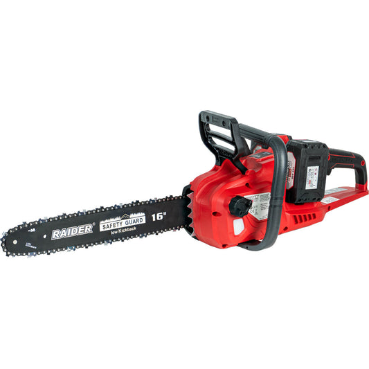 Raider R20 Fierastrau electric cu lant si lama 40V 400mm 2 x4Ah RDP-SBCS20