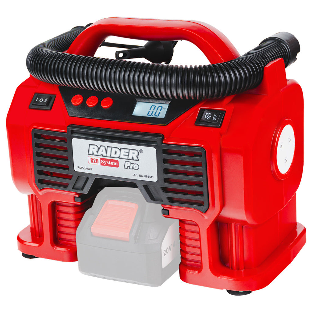 Raider R20 Compresor aer 20V & 12V 11 bari Display LED SOLO RDP-JAC20