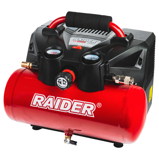 Raider R20 Compresor aer 40V cu butelie de 6L 98L/min 9bar SOLO RDP-J6AC20