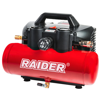 Raider R20 Compresor aer 20V cu butelie de 4L 32L/min 8bar SOLO RDP-J4AC20