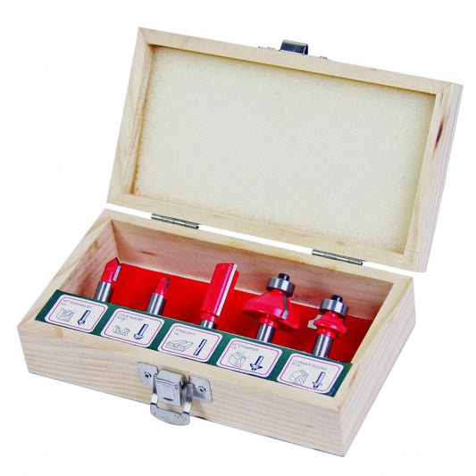 Raider trusa 5 freze profilate x 8mm pentru lemn 158301