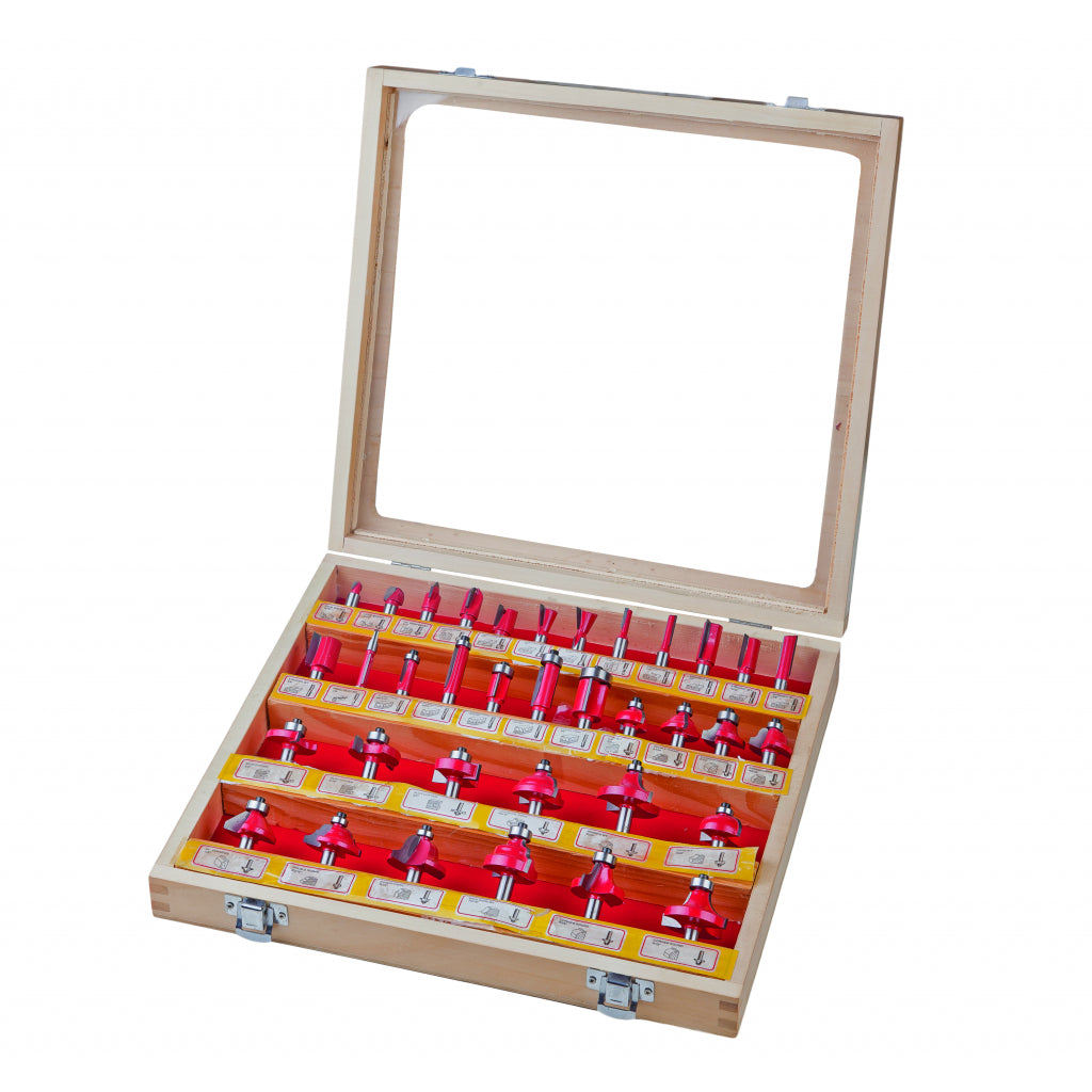 Raider trusa 35 freze profilate x 8mm pentru lemn