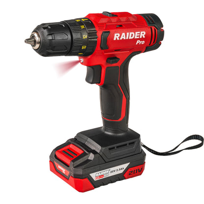 Raider R20 trusa bormasina si masina insurubat cu impact 1/2" 320Nm 2x2Ah RDP-PCDIW20