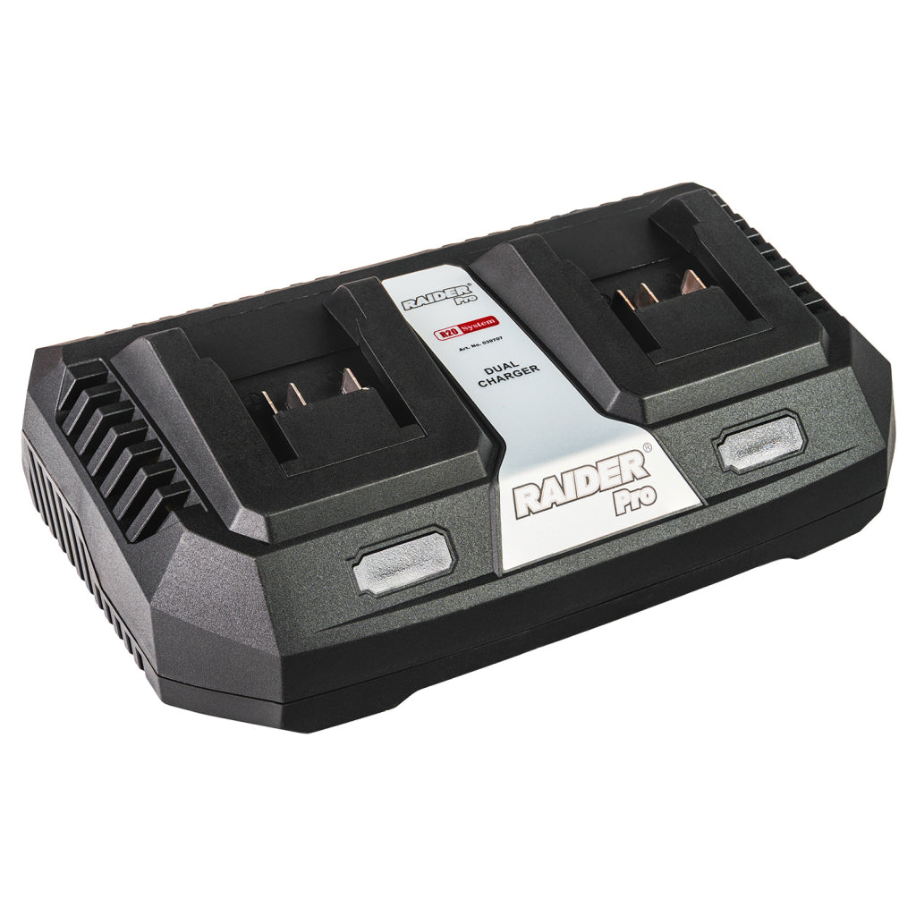 Raider R20 Incarcator dual 2x3Ah pentru acumulator 20V