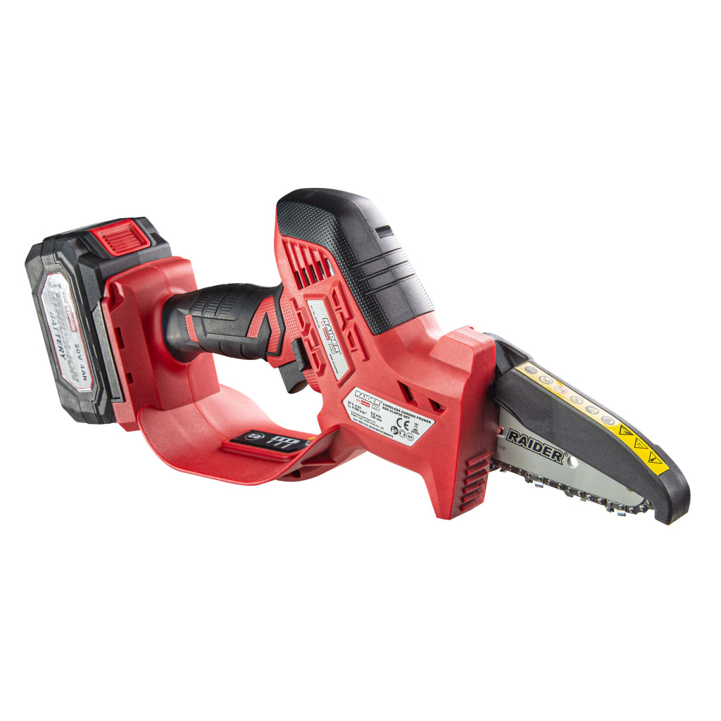 Raider R20 Fierastrau de gradina cu lant si lama 20V 100mm 4Ah RDP-GLGP20