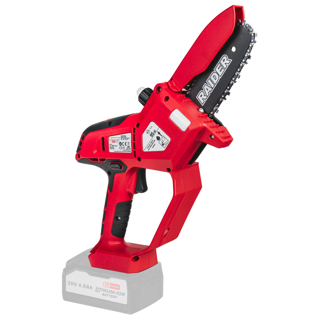 Raider R20 Fierastrau de gradina cu lant si lama 20V 150mm SOLO RDP-KCCS20