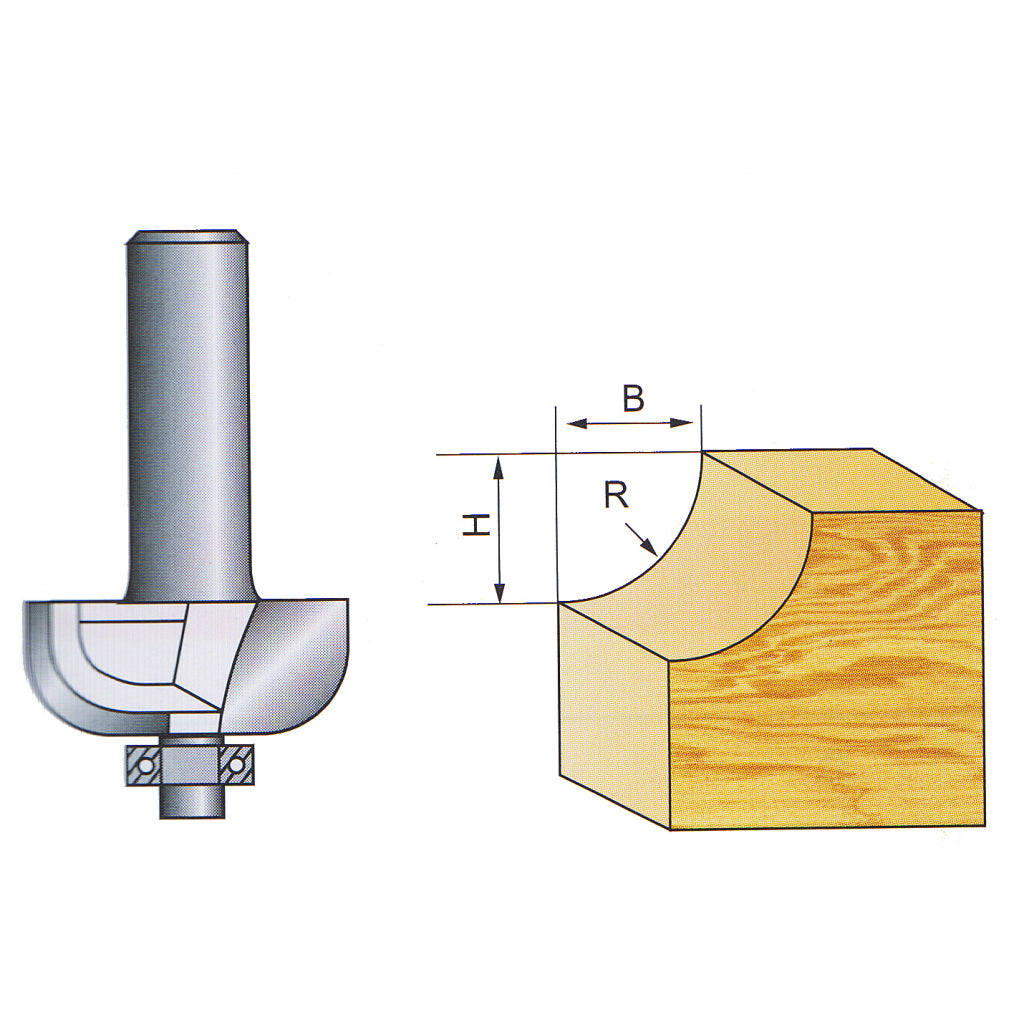 Raider freza profilata ø25.7mm x 8 mm cu rulment 17006