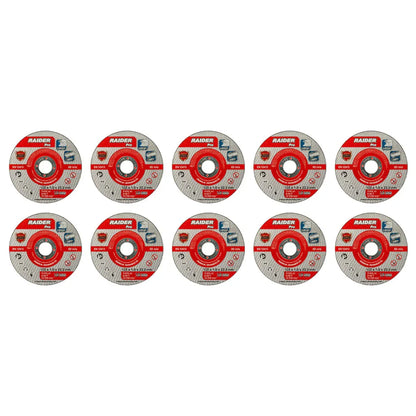 Raider Set 10 discuri pentru taiat otel-inox 125х1mm A60T RDP