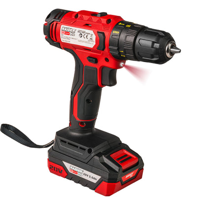 Raider R20 trusa bormasina si masina insurubat cu impact 1/2" 320Nm 2x2Ah RDP-PCDIW20