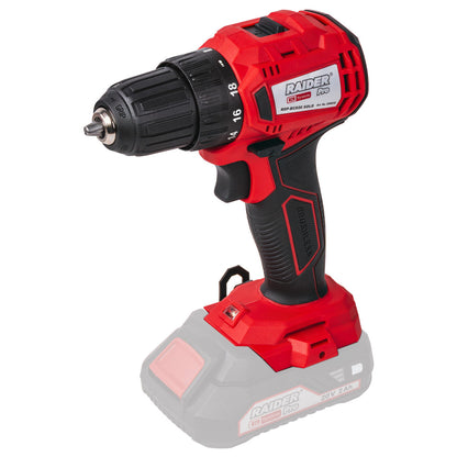 Raider R20 set masina de gaurit, cheie cu impact si pistol de silicon 2+4Ah+ Accesorii RDP-BXS10