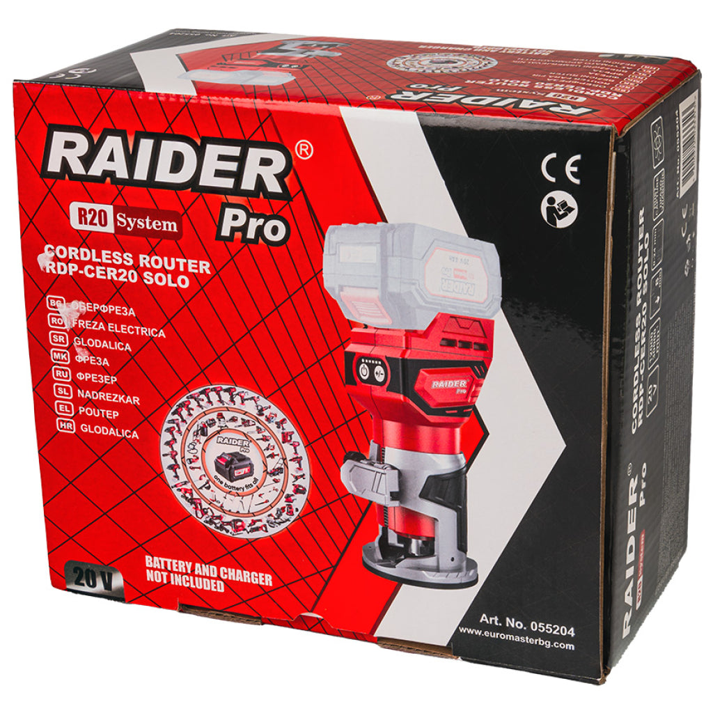 Raider R20 Freza electrica 20V 8mm cu viteza reglabila RDP-CER20