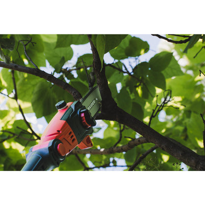 Raider R20 Fierastrau telescopic cu lant si capat gard viu 2 in 1 20V 200mm 2Ah RDP-PSHT20