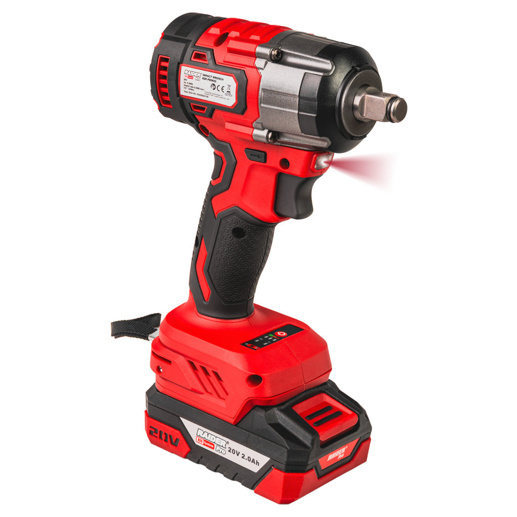 Raider R20 trusa bormasina si masina insurubat cu impact 1/2" 320Nm 2x2Ah RDP-PCDIW20