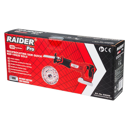 Raider R20 Fierastrau sabie prindere rapida 20V SOLO RDP-YRS20