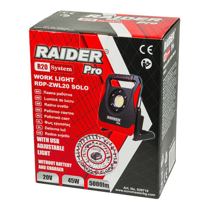 Raider R20 Lampa de lucru 20W 45W 5000lm dimabila USB AL SOLO RDP-ZWL20