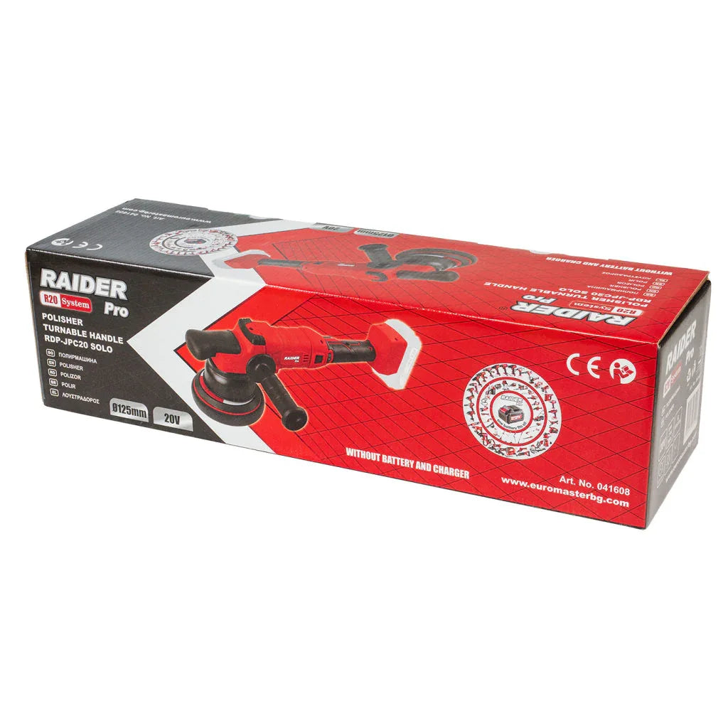 Raider R20 Masina de polisat 20V Ø125mm maner pivotant SOLO RDP-JPC20