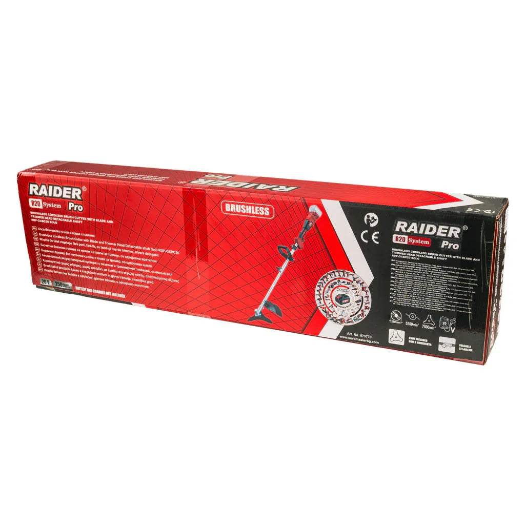 Raider R20 Motocoasa electrica 20V 250mm SOLO RDP-CXBC20