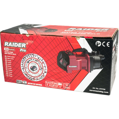 Raider R20 Pompa apa 40V 50L/min 26m 1" SOLO RDP-FWP20