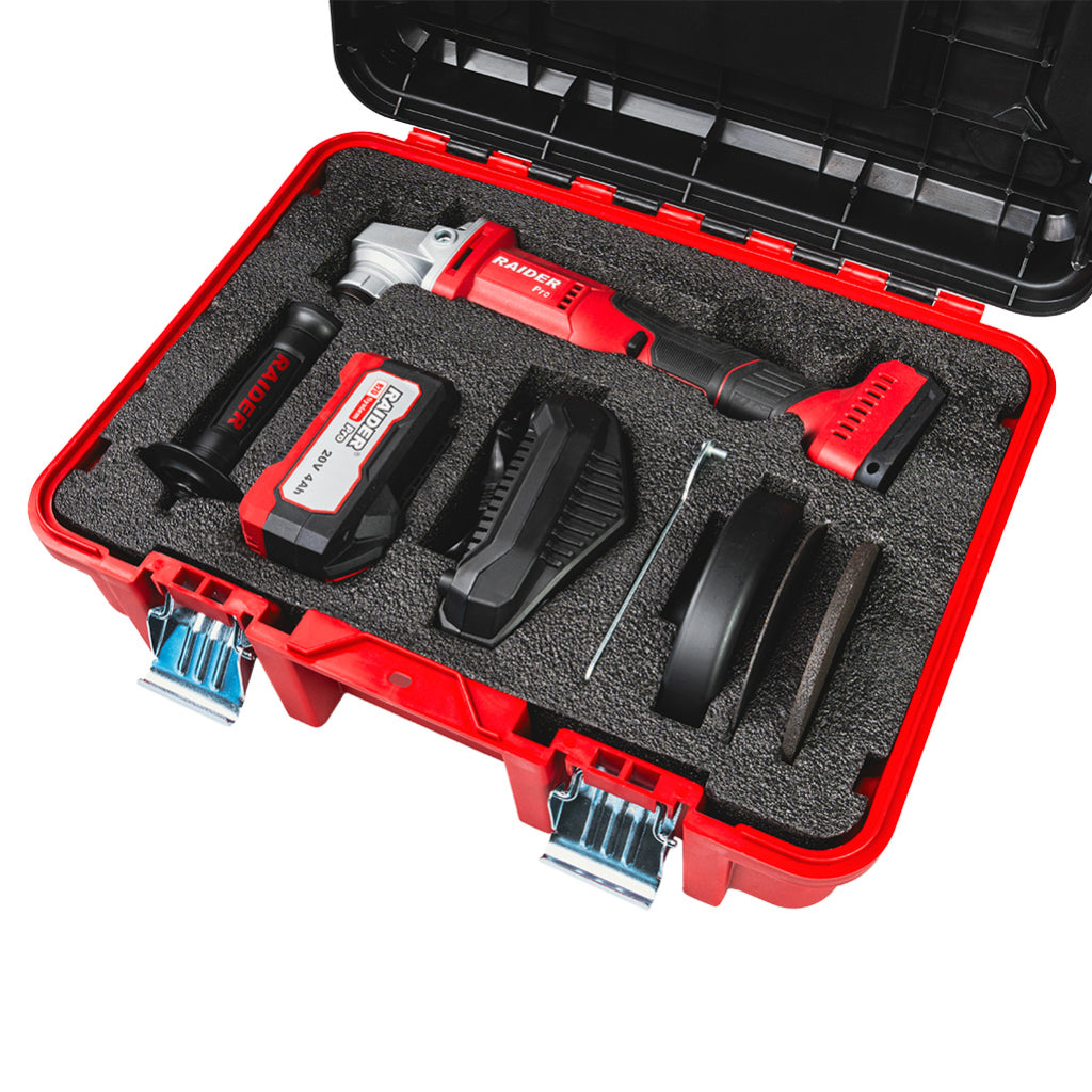 Raider R20 Polizor unghiular Ø125mm 20V 4Ah RDP-YAG20