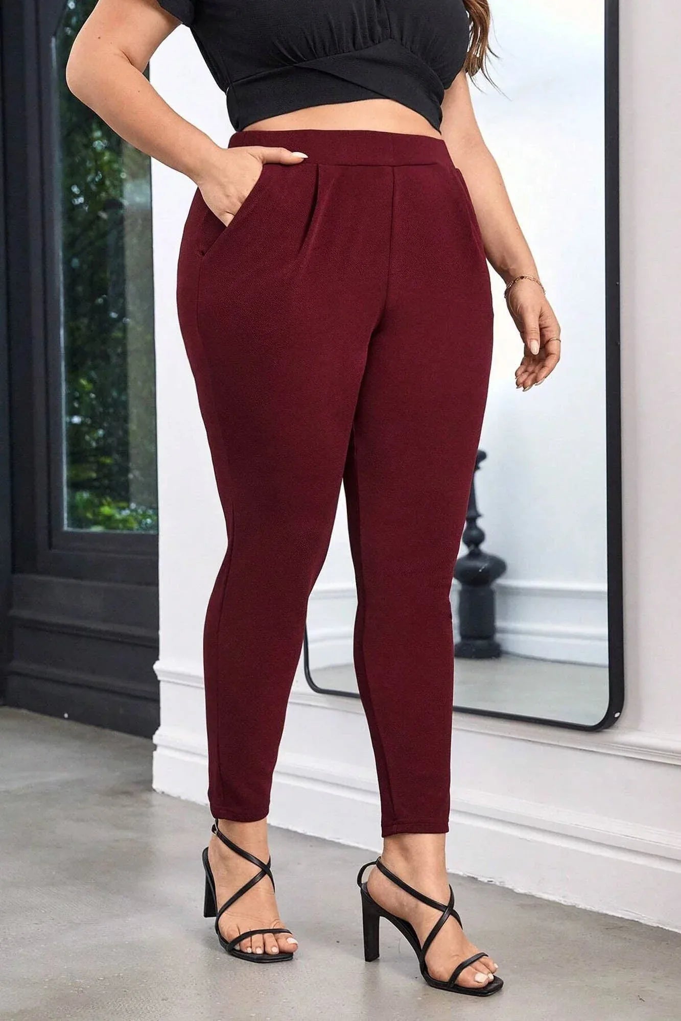 Pantaloni dama marimi mari 008