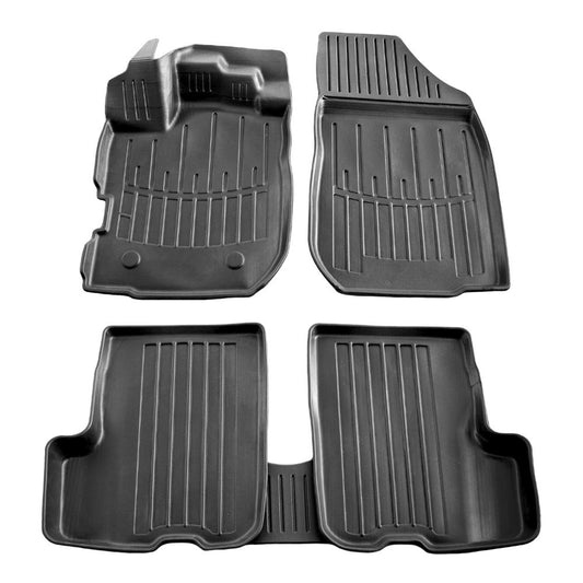Set covorase auto cauciuc tip tavita pentru dacia logan ii mcv (2012-2020)