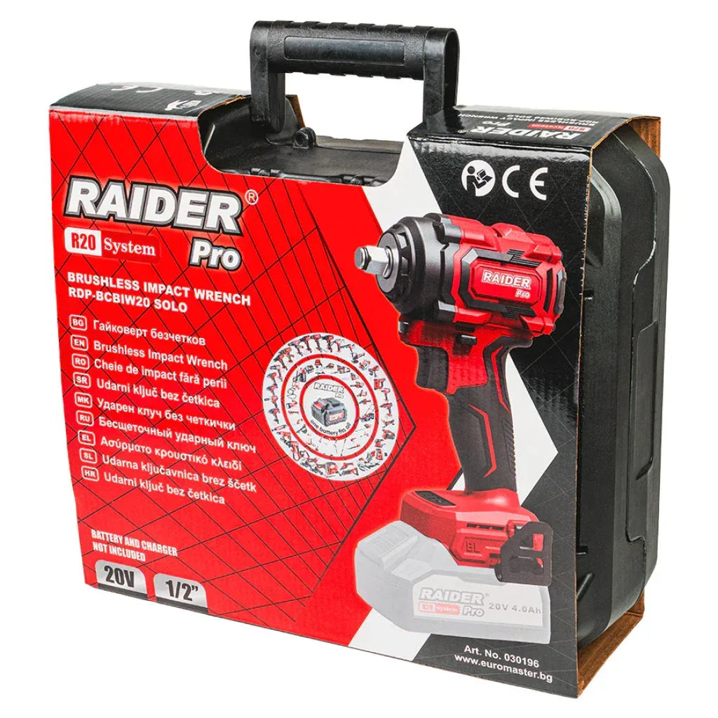 Raider R20 Masina insurubat cu impact 20V 1/2" 400Nm SOLO RDP-BCBIW20 - 221.ro