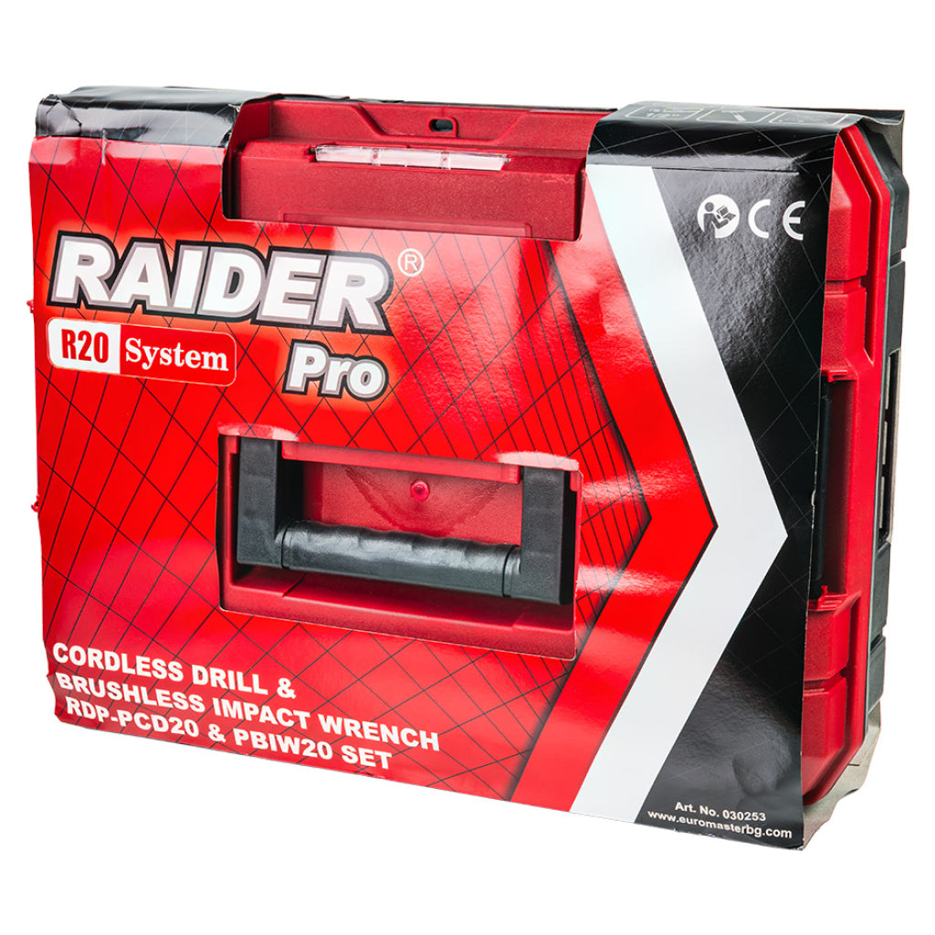 Raider R20 trusa bormasina si masina insurubat cu impact 1/2" 320Nm 2x2Ah RDP-PCDIW20