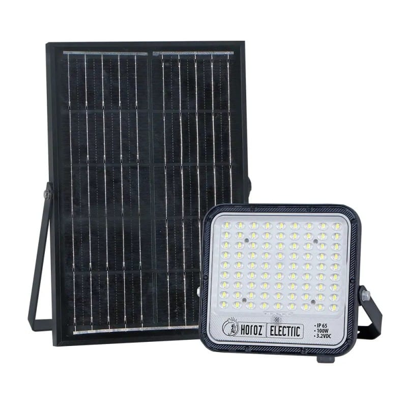 Proiector solar LED 100W, încărcare solară HOROZ / 068-012-1100