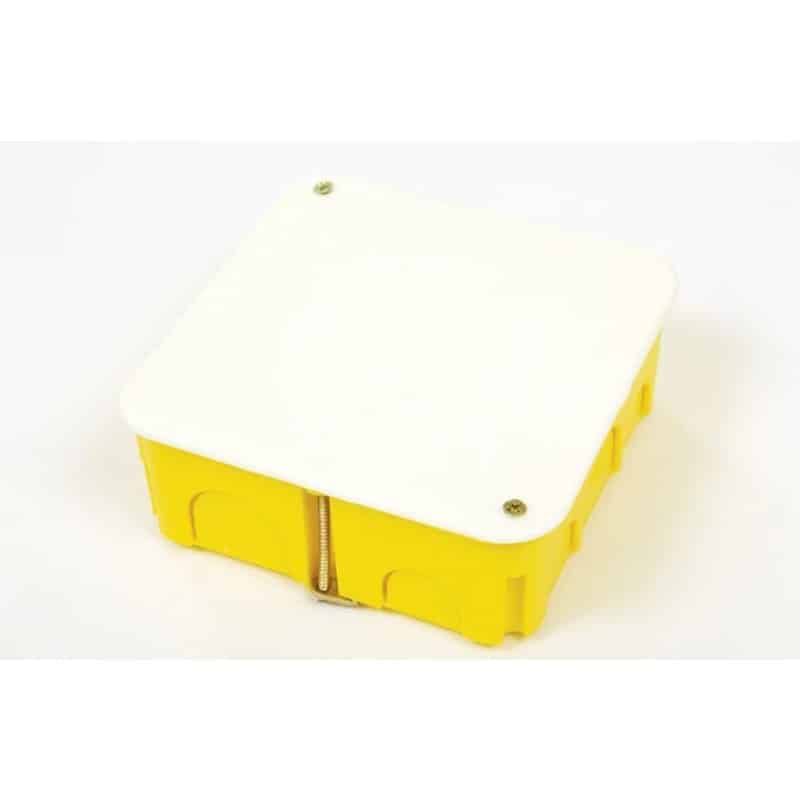 Doza legatura pentru gips carton, 105x105x45, galbena / 08-21043-105