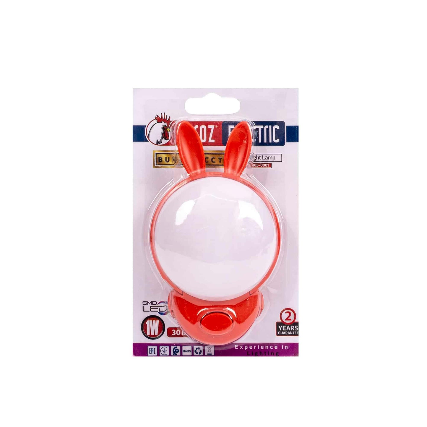 Lampa de veghe BUNNY 2CCT, 1W, 220-240V Z-TOOLS / 085-005-0001
