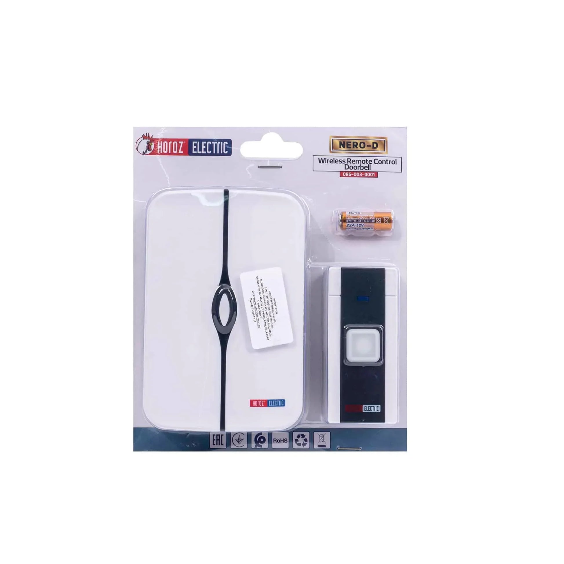 Sonerie wireless, 4.5V NERO-D, Z-TOOLS / 086-003-0001 - 221.ro