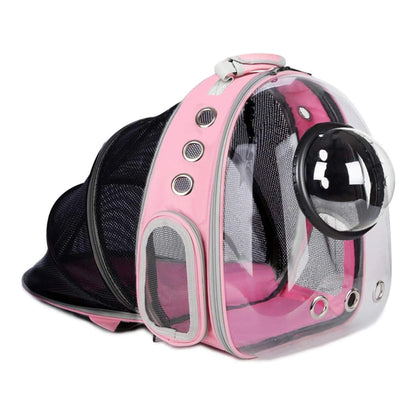 Rucsac Transparent Extensibil pentru Pisici si Caini de Talie Mica