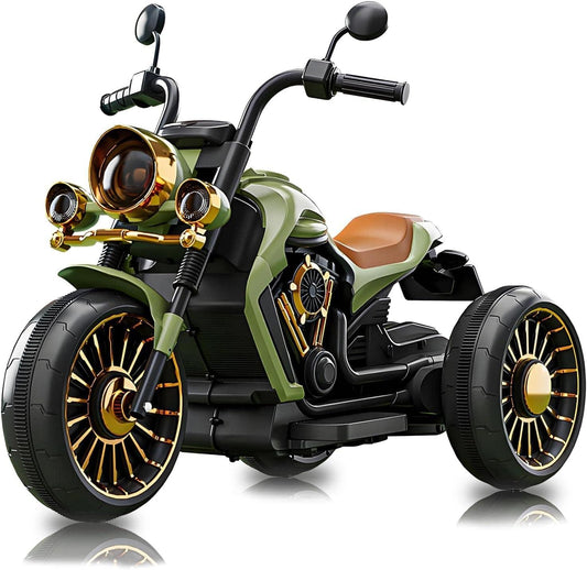 Motocicleta electrica Timebox, Functie mers inainte/inapoi, Faruri, Verde