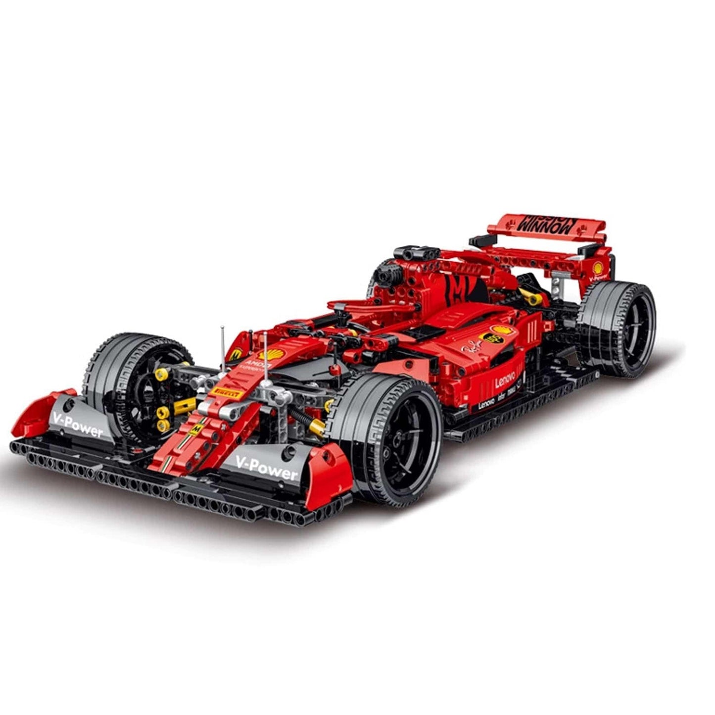 Set Constructii F1 Tehnic Timebox, +1200 piese, Rosu