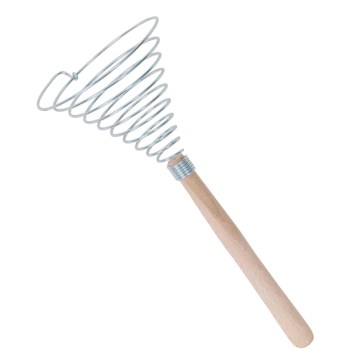 Tel de bucatarie conic spiralat, din metal si lemn / 1011