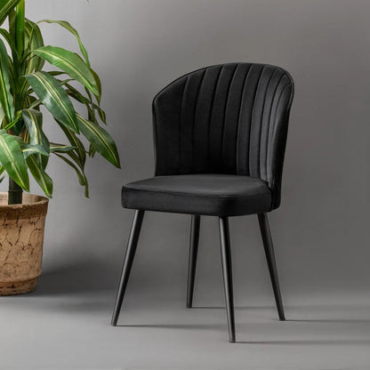 Set Masa Zeta, Alb, 2 Scaune, Negre, 102 x 69 x 75 cm