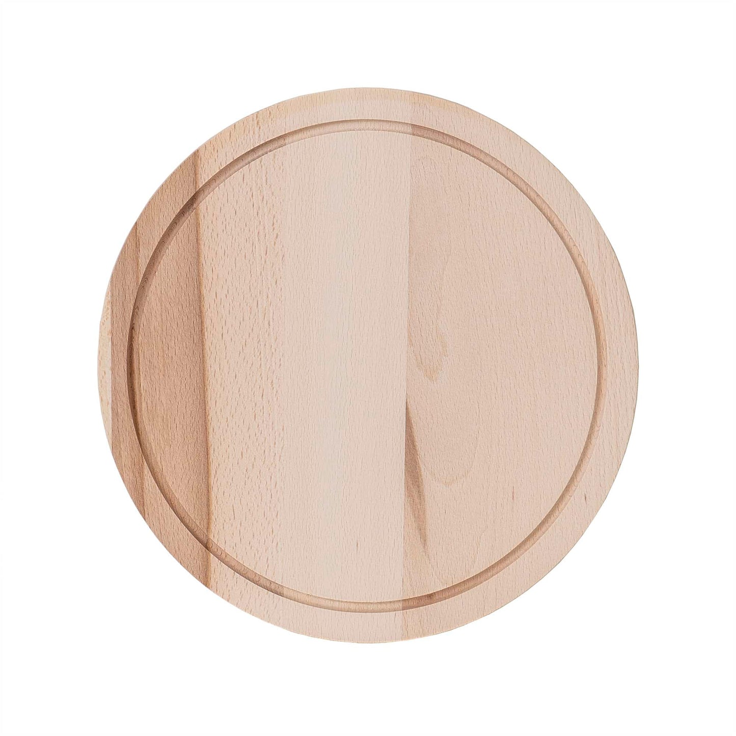 Tocator rotund din lemn de fag, grosime 2cm / 1082