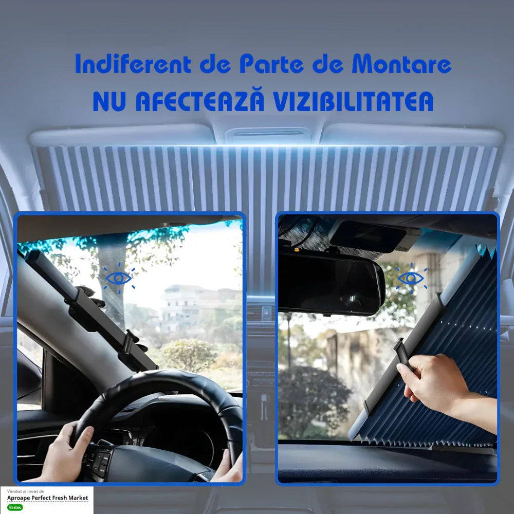 Parasolar Auto Retractabil pentru Blocarea Soarelui și Izolație Termică - 1 buc 70cm