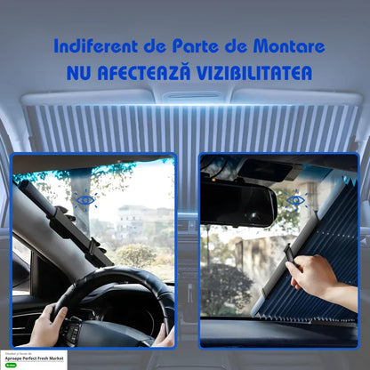 Parasolar Auto Retractabil pentru Blocarea Soarelui și Izolație Termică - 1 buc 70cm