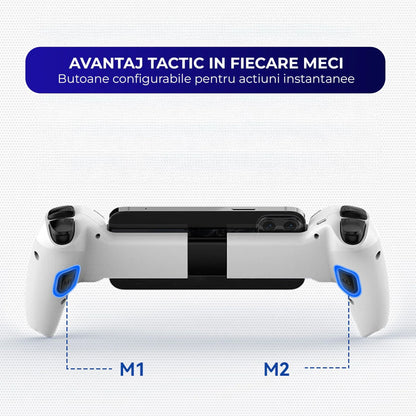 Controller Gaming Wireless Timebox, Hall Joystick, Bluetooth, Alb