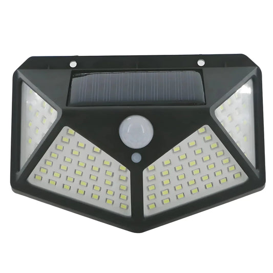 Lampa Solară Smart de Perete cu 100 LED-uri: Iluminează-ți Spatiul Exterior cu Tehnologia Smart cu Senzor de Mișcare!