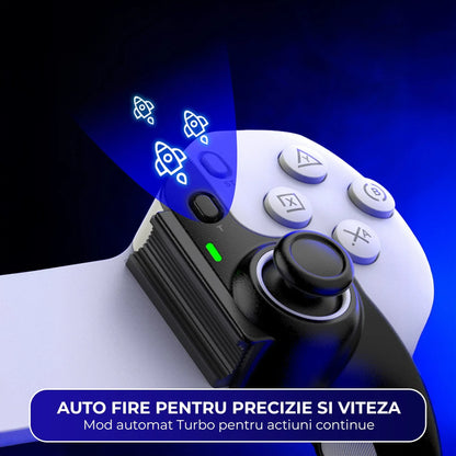 Controller Gaming Wireless Timebox, Hall Joystick, Bluetooth, Alb