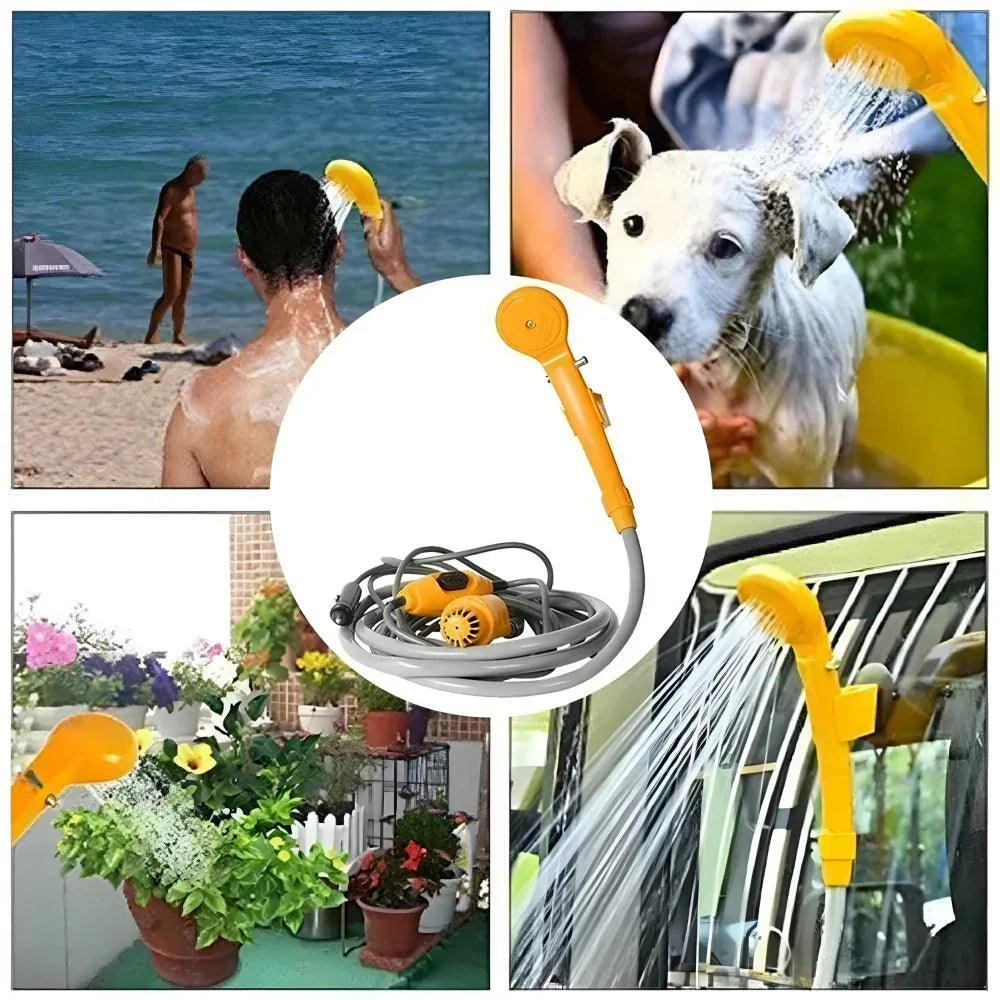 Duș Portabil pentru Mașină - 12V - Galben, Factory