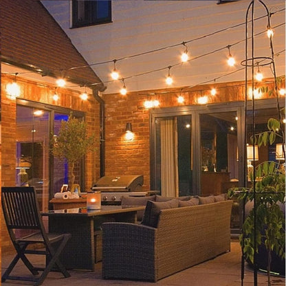 Ghirlanda luminoasa, solara, decorativa, interconectabila, Naimeed D6103, 5m, 10 Becuri LED, Lumina Alb Cald
