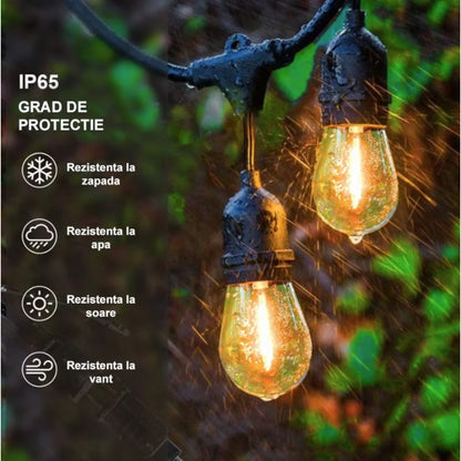 Ghirlanda luminoasa, decorativa, interconectabila, Naimeed D6127, 5m, 10 Becuri LED, Lumina Alb Rece