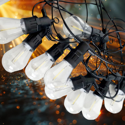 Ghirlanda luminoasa, solara, decorativa, interconectabila, Naimeed D6078, 5m, 10 Becuri LED, Lumina Alb Rece