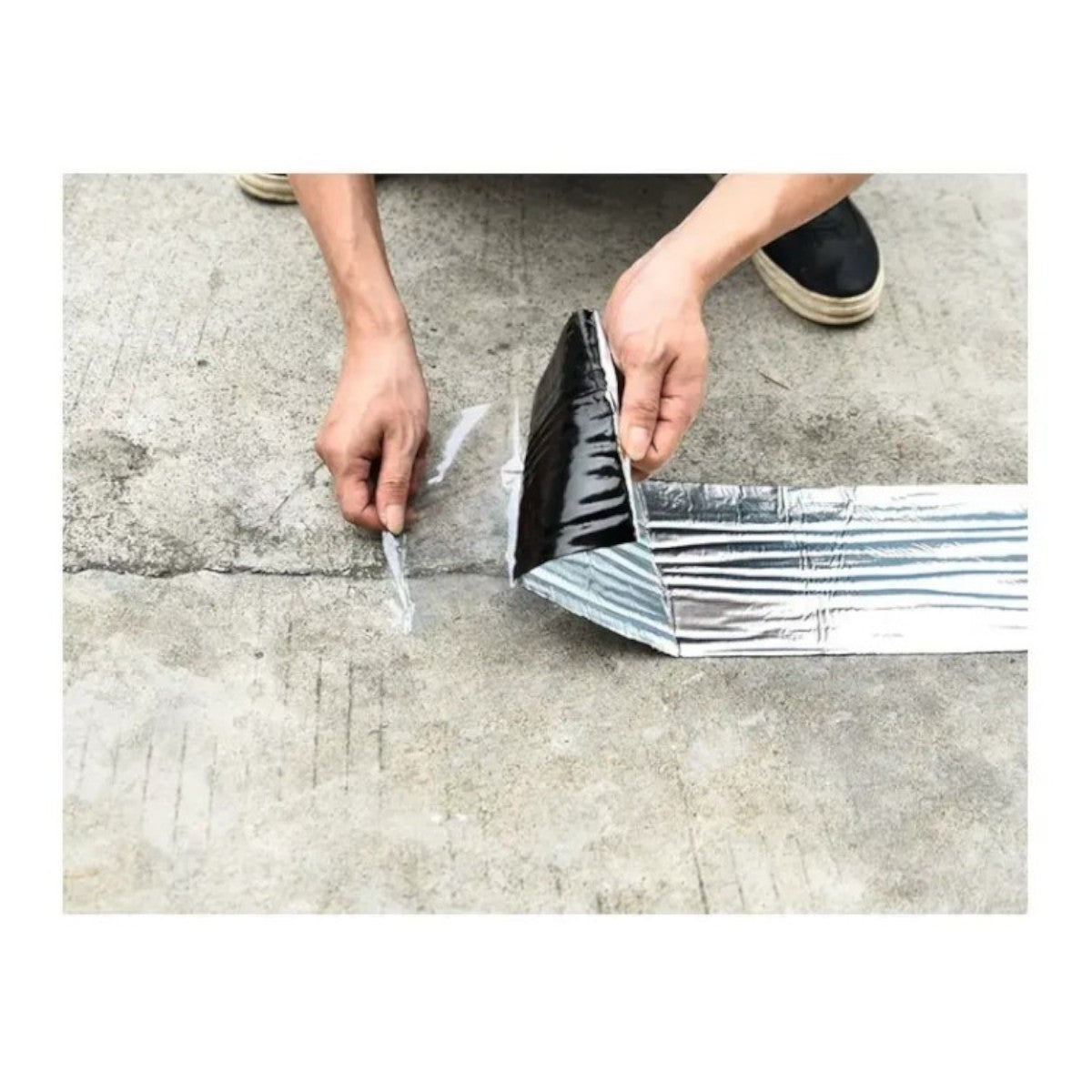 Banda adeziva de aluminiu, impermeabila, izolatoare, Naimeed D6460, 5mx5cmx1mm