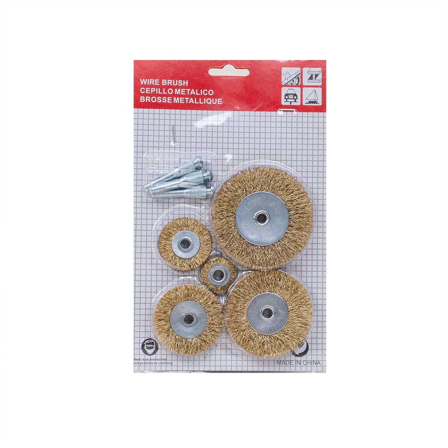 Set 5 perii de sarma, tip disc pentru bormasina Z-TOOLS / 1269