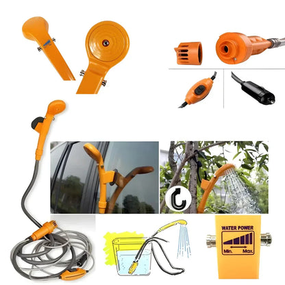 Duș Portabil pentru Mașină - 12V - Galben, Factory