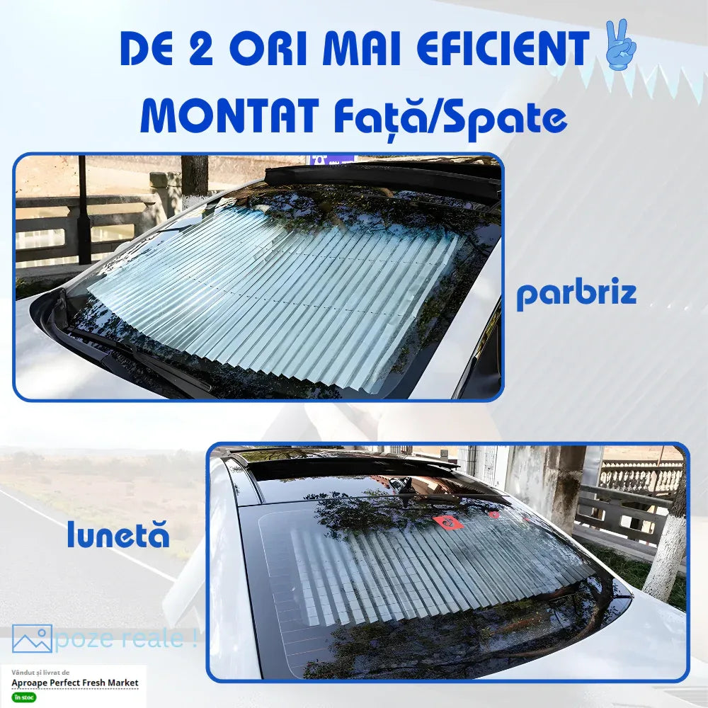 Parasolar Auto Retractabil pentru Blocarea Soarelui și Izolație Termică - 1 buc 70cm